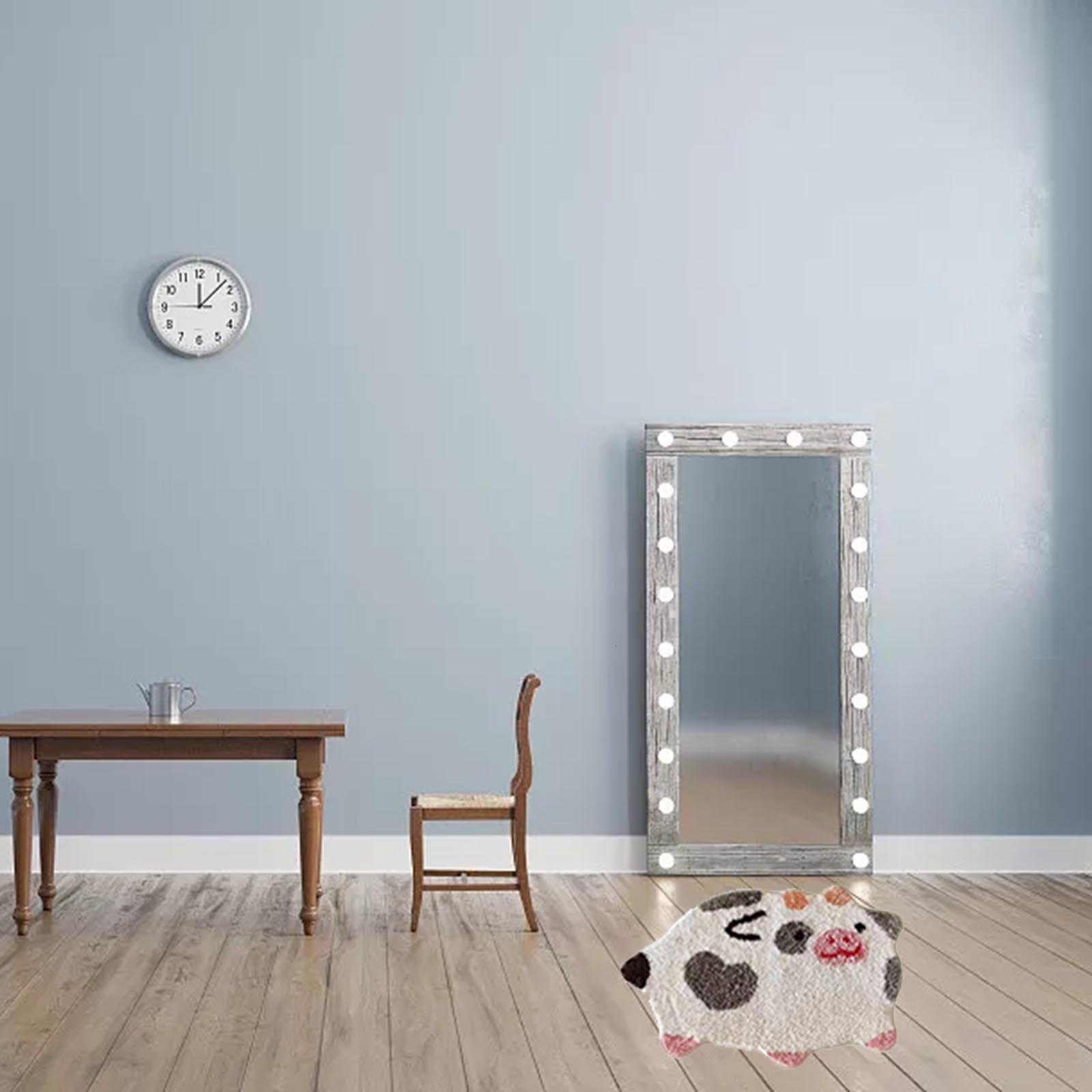 Carpet Cow Print Cute Bathroom Rugs Non Slip Soft Absorbent Bath Mat Washable Floor Rug Carpets Indoor Decoration for Living Room 230407