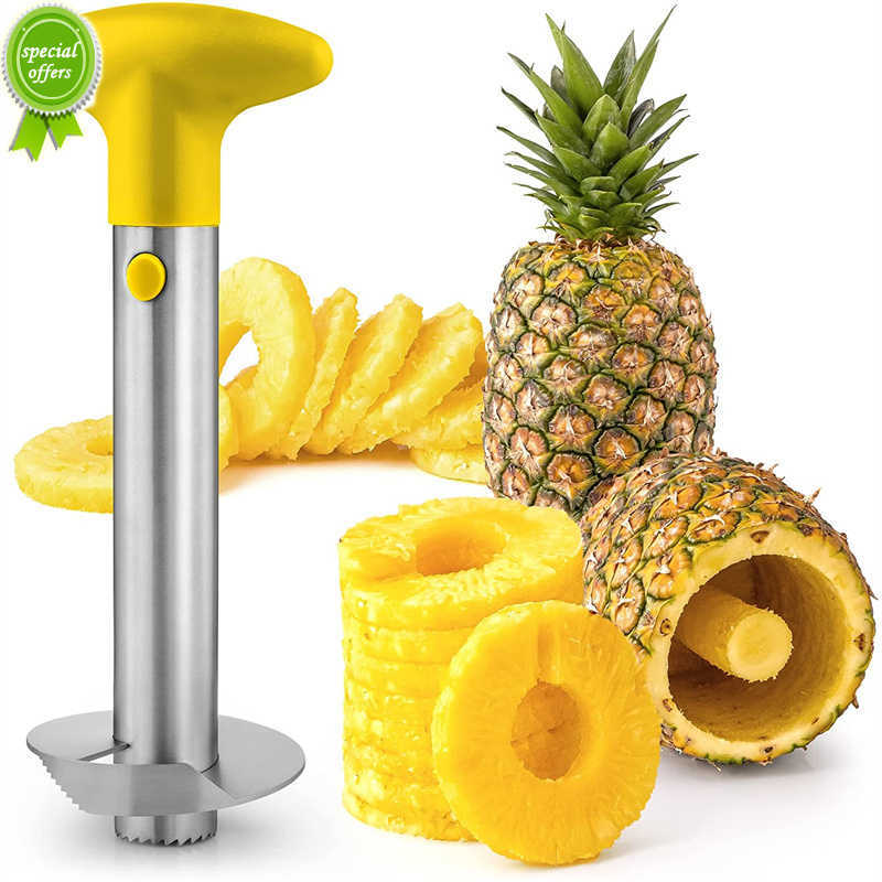 New Pineapple Slicer Peeler Fruit Corer Slicer Pineapple Cutter Stainless Steel Cutter Fruit Cutting Tool Kitchen Utensil Accessorie
New Pineapple Slicer Peeler Fruit Corer Slicer Pineapple Cutter Stainless Steel Cutter Fruit Cutting Tool Kitchen Utensil Accessorie