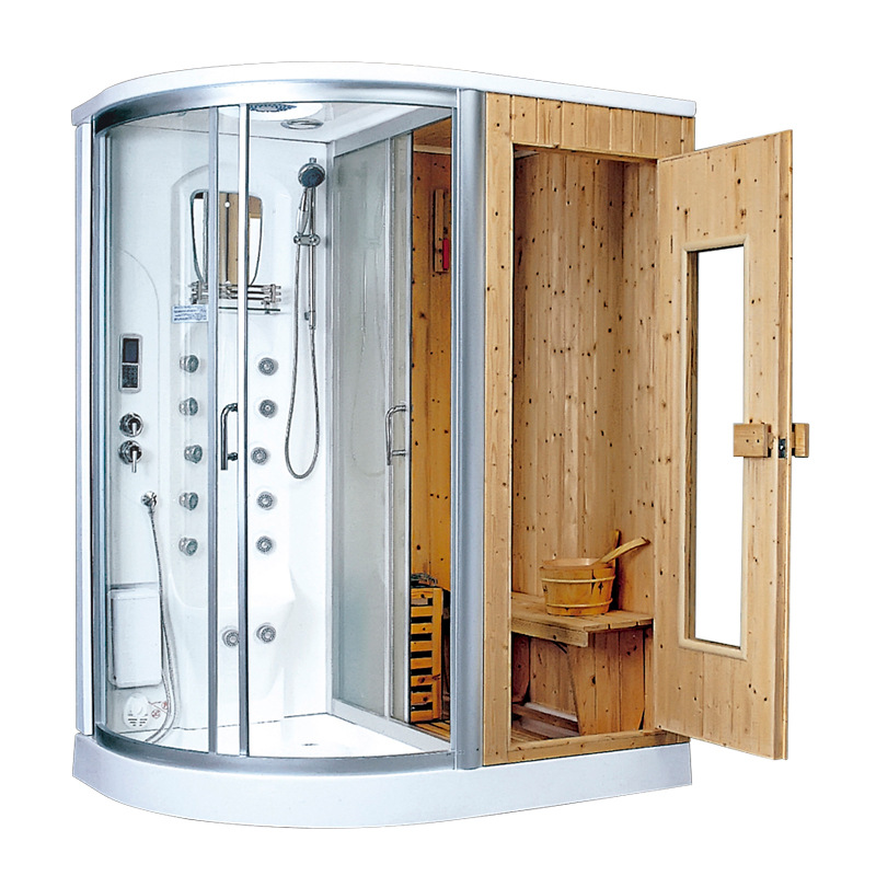 1700X1100X2150mm Dry u0026 Wet Steam Shower Enclosure Computer Control Combination Sauna Cabins LN111