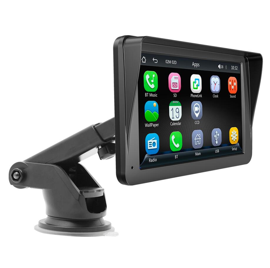 Portable 7 inch Car Ra Android Auto Wireless Carplay Car Stereo Rotated 270 Degree USB SD FM GPS Navigation Au Universal C251017