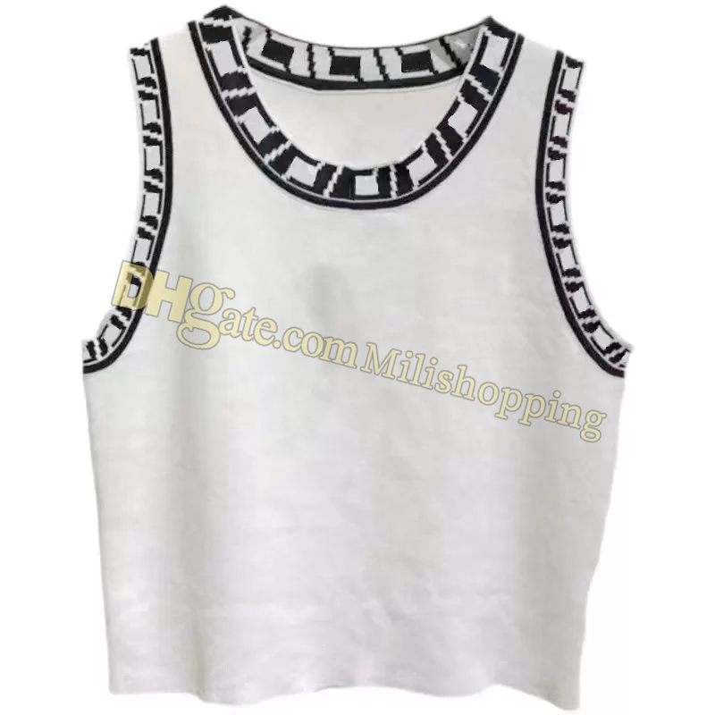 Designer F Print T-shirt Women' Tanks & Camis Fashion New Ice Silk Knitted Letter Jacquard Tank Top, White
Designer F Print T-shirt Women' Tanks & Camis Fashion New Ice Silk Knitted Letter Jacquard Tank Top, White