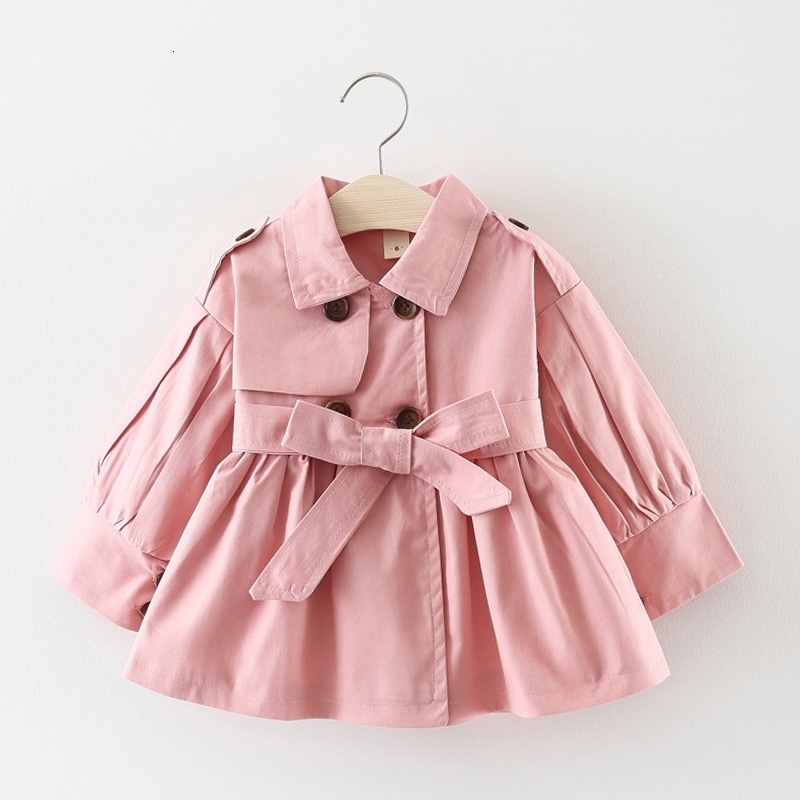 Waistcoat Fashion Baby Trench Coat Cotton Autumn Spring Girl Clothes Kids Jackets for Girls Coats Infant Outerwears Clothing 230406