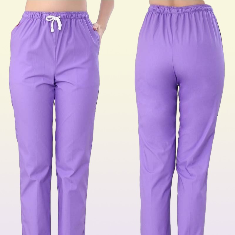 Women Nursing spa beauty salon uniform design nursing scrub long sleeve work uniform health care seven colors Elastic pants7564052