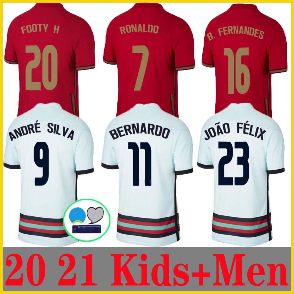 22 23 20 21 RONALDO soccer jerseys national team JOAO FELIX Bernardo PORTUGAL B FERNANDES Camisa de futebol men kids kit football