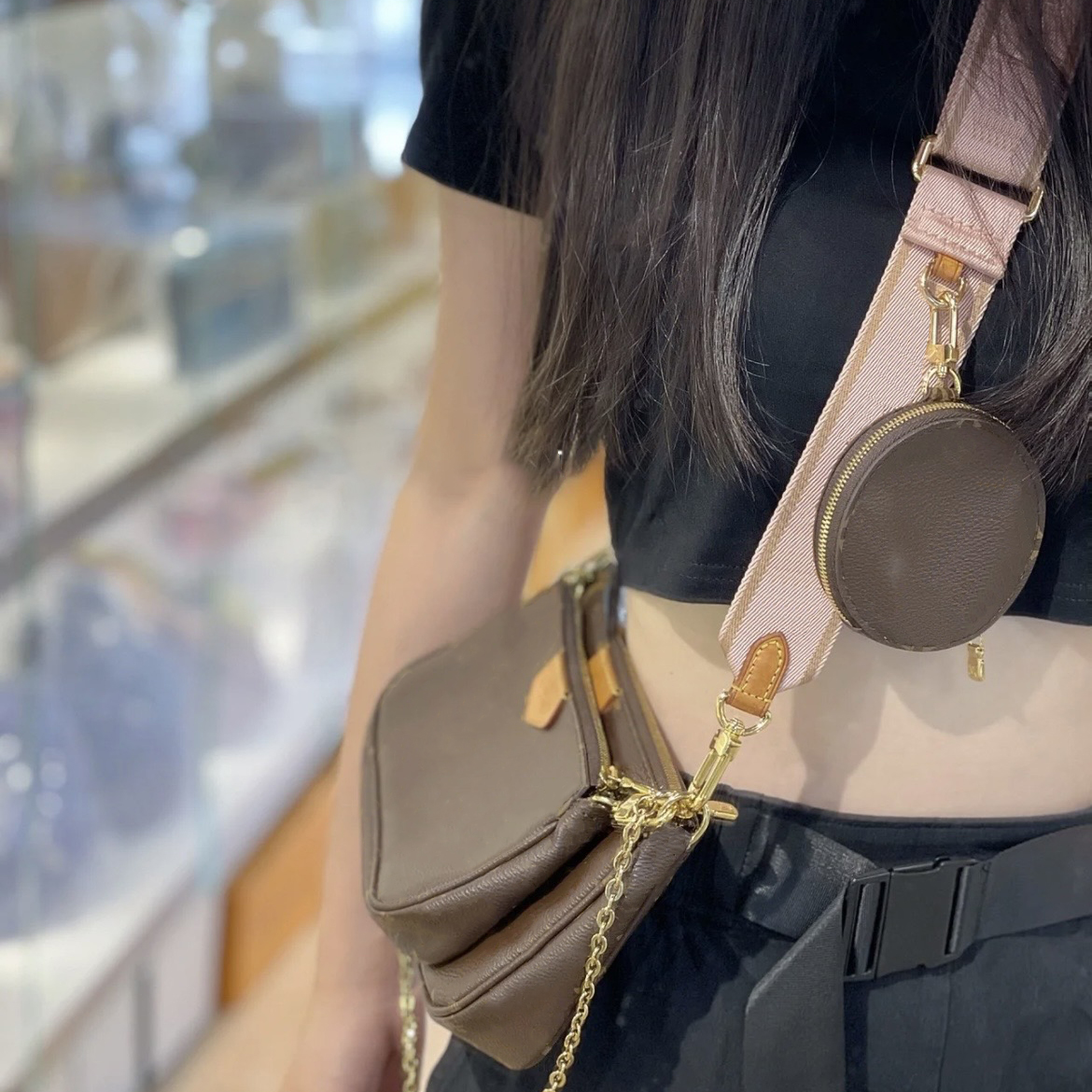 10A Multi Pochette Accessoires Designer Crossbody Bag Luxury Shoulder Strap Handbags Old Flower Totes Clutch Round Coin Bags Casual Three-Piece M44840 With Box, Green
10A Multi Pochette Accessoires Designer Crossbody Bag Luxury Shoulder Strap Handbags Old Flower Totes Clutch Round Coin Bags Casual Three-Piece M44840 With Box, Green
