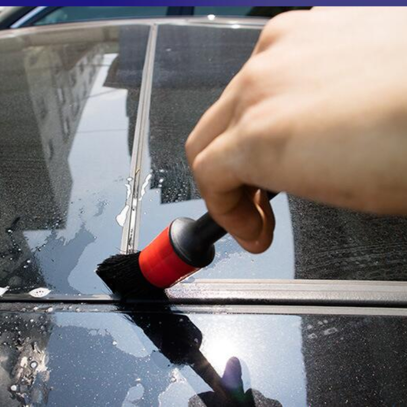 5pcs Car Detailing Brush Glass Cleaner Tool Auto Cleaning Car Cleaning Detailing Set Dashboard Air Outlet Clean Brush Tools Car Wash Accessories