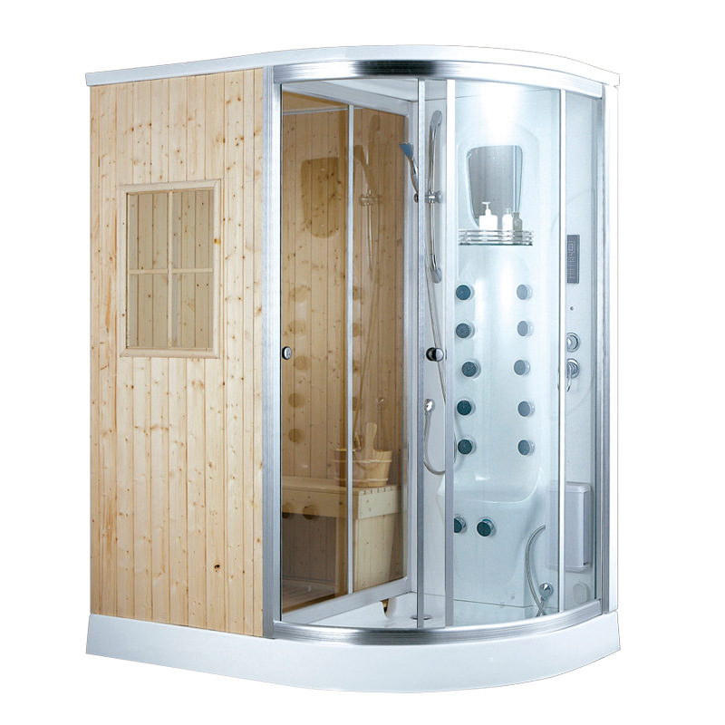 1700X1100X2150mm Dry u0026 Wet Steam Shower Enclosure Computer Control Combination Sauna Cabins LN111