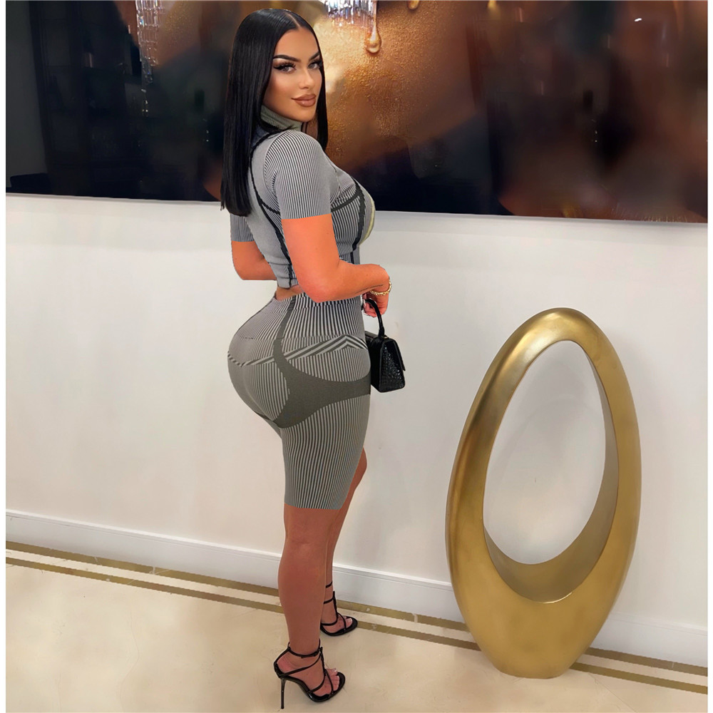 2023 Designer Summer Outfits Women Tracksuits Two 2 Pieces Sets Short Sleeve Jacket and Shorts Matching Sets Sportswear Fitness Yoga Suits Wholesale C
