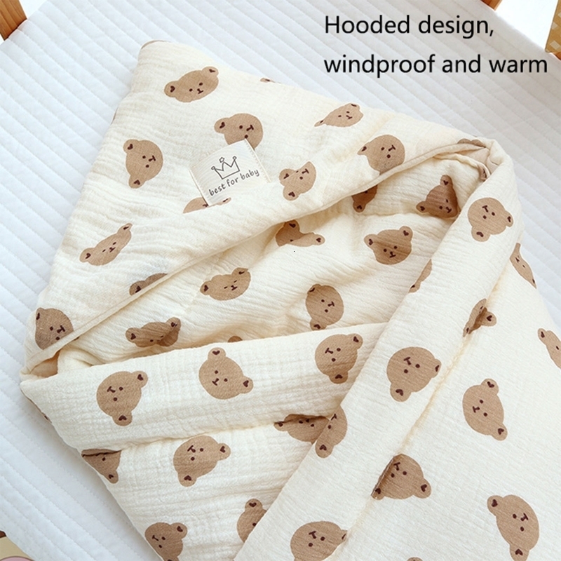 Sleeping Bags Winter Swinging Blanket born Shower Blanket Packaging Sleep Bag Unisex Baby Boys and Girls Outdoor Packaging Baby Bed 230407