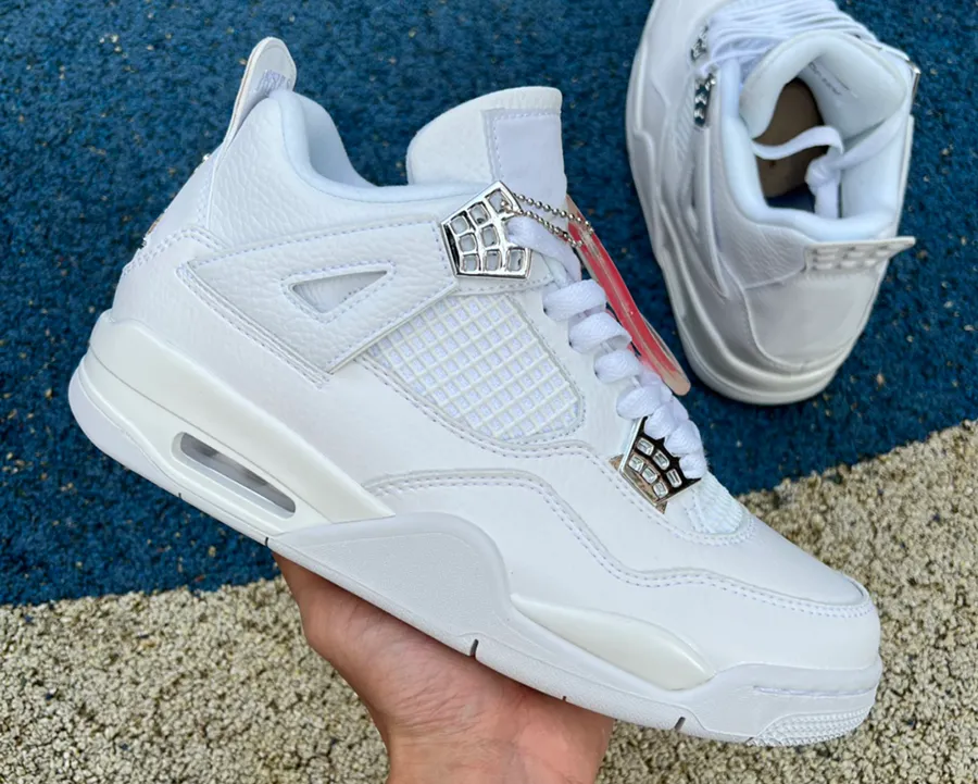2023 Basketball Shoes Jumpman 4s Pure Money 4 White/Metallic Silver-Pure Platinum outdoor running trainers sports Sneakers With Box
2023 Basketball Shoes Jumpman 4s Pure Money 4 White/Metallic Silver-Pure Platinum outdoor running trainers sports Sneakers With Box