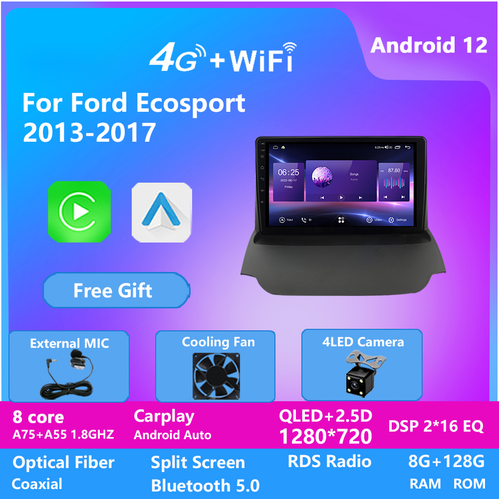 Touch Screen Car Multimedia Video Gps Navigation Built-in DSP Stereo Radio Android 12 2 Din Dvd Player for Ford ECOSPORT 2013-2017
Touch Screen Car Multimedia Video Gps Navigation Built-in DSP Stereo Radio Android 12 2 Din Dvd Player for Ford ECOSPORT 2013-2017