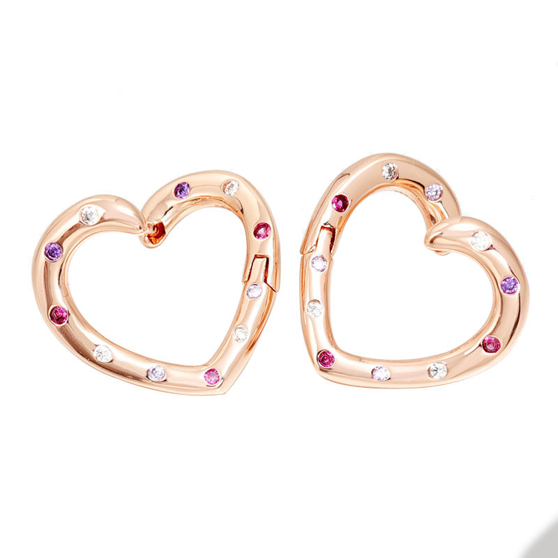 18K Rose Gold Hearts Hoop Earrings for Pandora Real Sterling Silver Wedding designer Earring Set Jewelry For Women Girlfriend Gift Love earrings with Original Box
18K Rose Gold Hearts Hoop Earrings for Pandora Real Sterling Silver Wedding designer Earring Set Jewelry For Women Girlfriend Gift Love earrings with Original Box