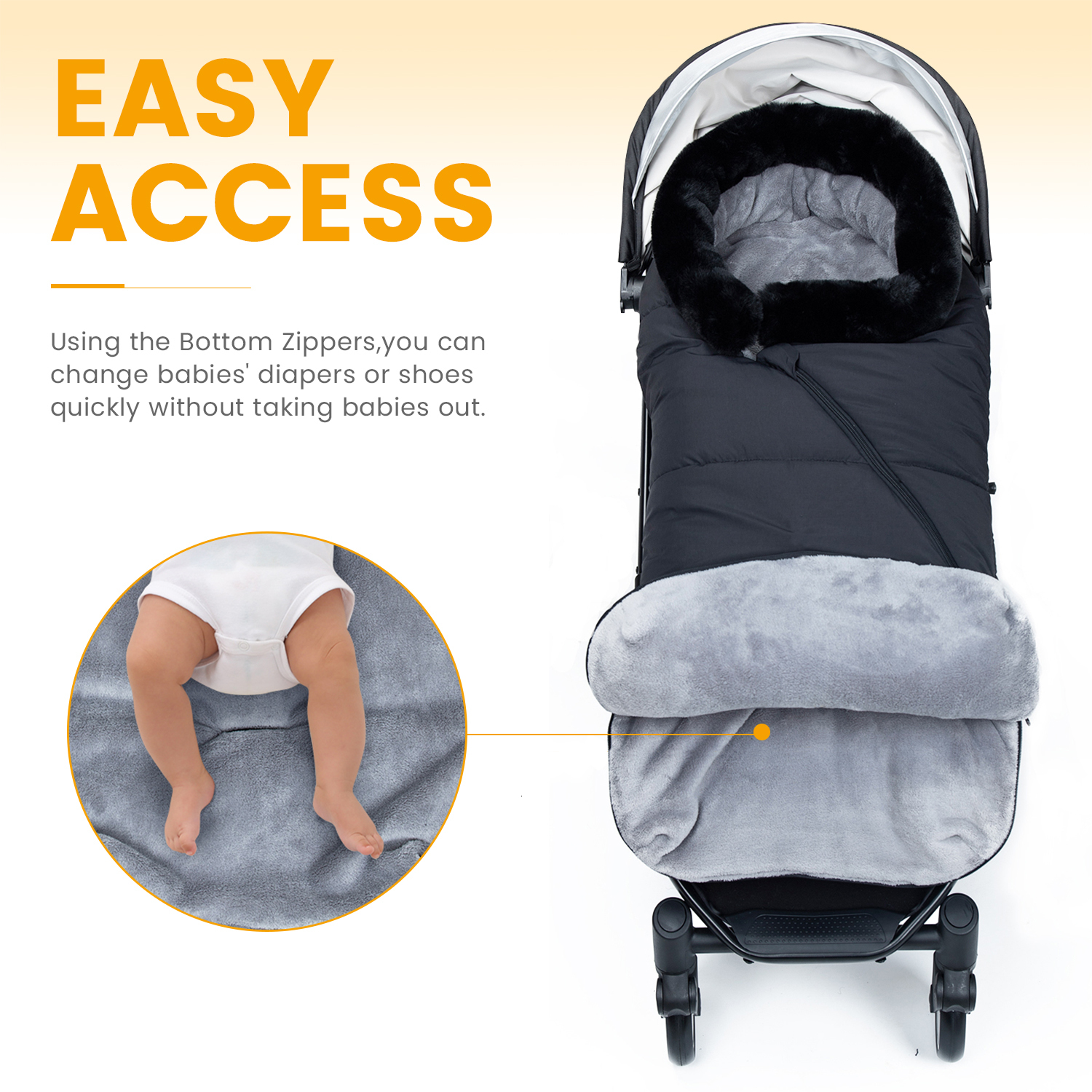 Sleeping Bags Orzbow Warm Baby Sleeping Bag born Envelope Winter Baby Cart Sleeping Bag 230407
