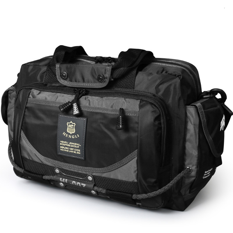 Duffel Bags Ruil Men s Travel Folding Oxford Cloth Protects Portable Waterproof Shoulder Leisure 230407