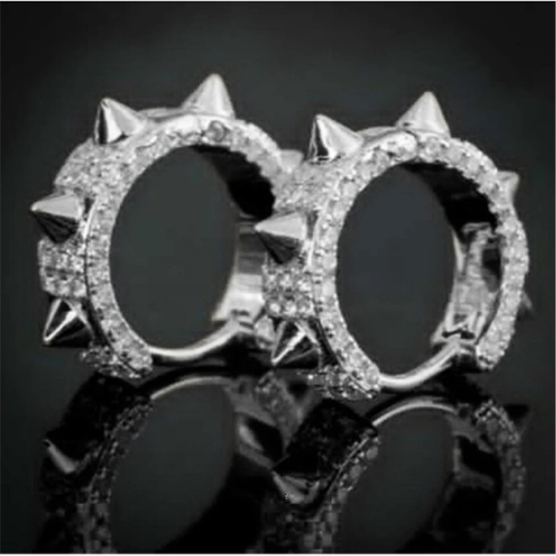 20 Styles 925 sterling silver Charm Hoop Earring AAAAA Zircon Jewelry Party Wedding Earrings for Women Bridal Promise Birthday Jewelry