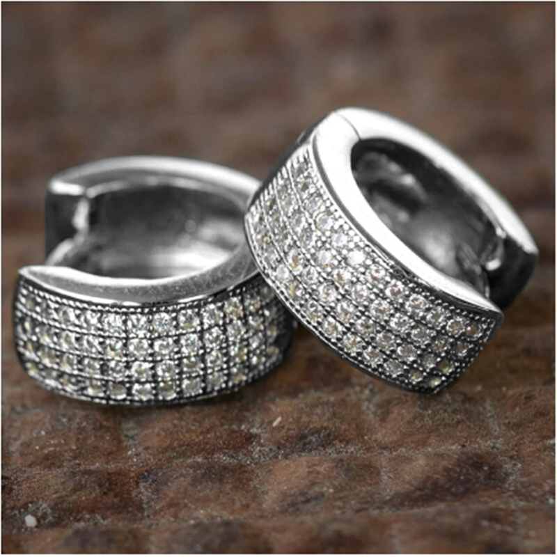 20 Styles 925 sterling silver Charm Hoop Earring AAAAA Zircon Jewelry Party Wedding Earrings for Women Bridal Promise Birthday Jewelry