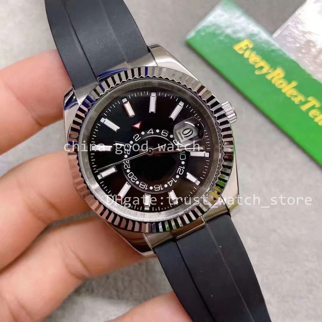 Menes of Watch Factory 42mm Automatic Movement Black Dial Date Men Stainless Steel Case Rubber Strap Sapphire Waterproof Luminous Wristpatches Original Box
Menes of Watch Factory 42mm Automatic Movement Black Dial Date Men Stainless Steel Case Rubber Strap Sapphire Waterproof Luminous Wristpatches Original Box