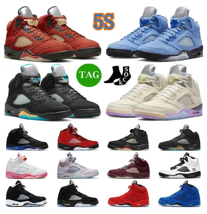 2023 Jumpman 5 Retro Basketball Shoes Men 5s Green Bean Dark Concord Racer Blue Raging Bull Red Suede Jade Horizon Sail Easter Mens Sneakers Trainers, 11
2023 Jumpman 5 Retro Basketball Shoes Men 5s Green Bean Dark Concord Racer Blue Raging Bull Red Suede Jade Horizon Sail Easter Mens Sneakers Trainers, 11