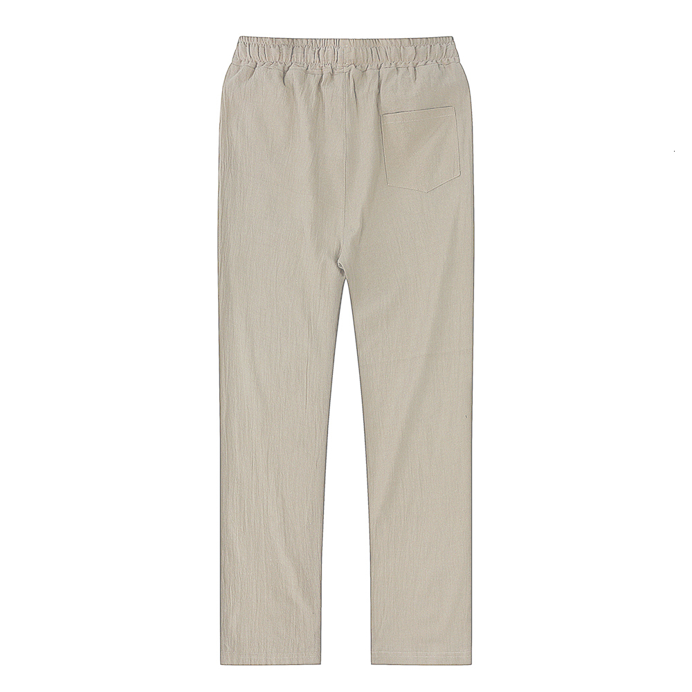 Men's Pants Men's Cotton Linen Pants Men's Autumn Breathable Solid Color Linen Pants Fitness Street Suit S-3XL 230407