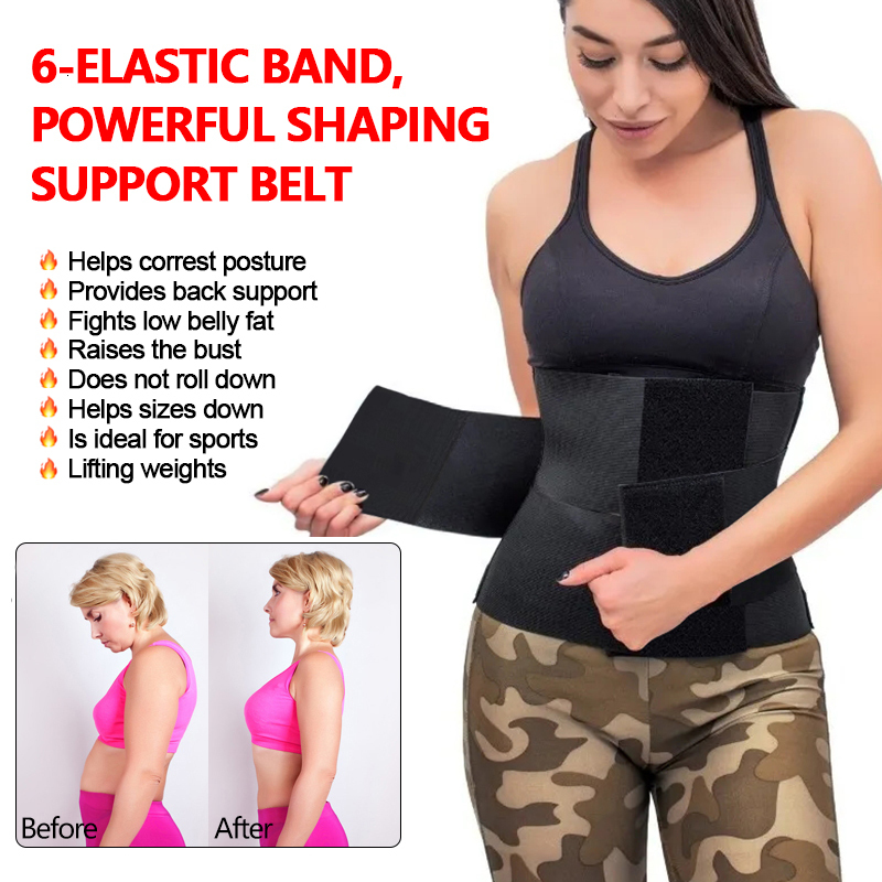 Women's Shapers Faja de 3 Cinturones Women's Compression Sauna Waist Trainer Adjustable Abdominal Reduction with Trimmer Back Support Grab T