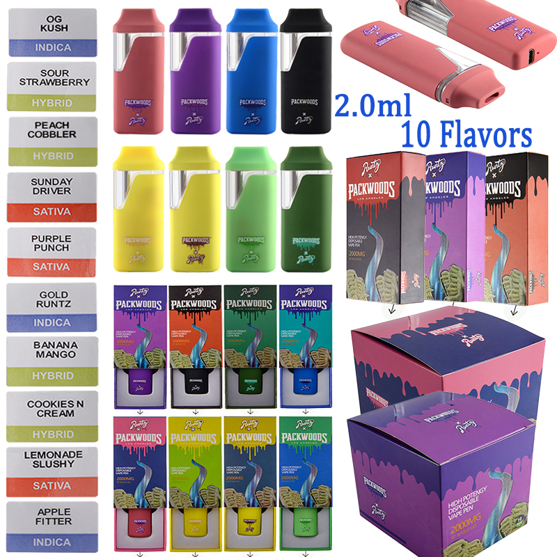 10 Flavors Packwoods x Runty E Cigarettes 380mah Rechargeable Disposable Vape Pen 2.0ml Disposable Device 2000mg Empty Pods Oil Devices
10 Flavors Packwoods x Runty E Cigarettes 380mah Rechargeable Disposable Vape Pen 2.0ml Disposable Device 2000mg Empty Pods Oil Devices