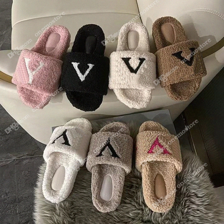 louisvuiton shoe Deluxe slide designer paseo comfort Slipper Fashion Female Wool Wool Sweet Shoes Warm comforts slippers Women Fall andsnJ1#