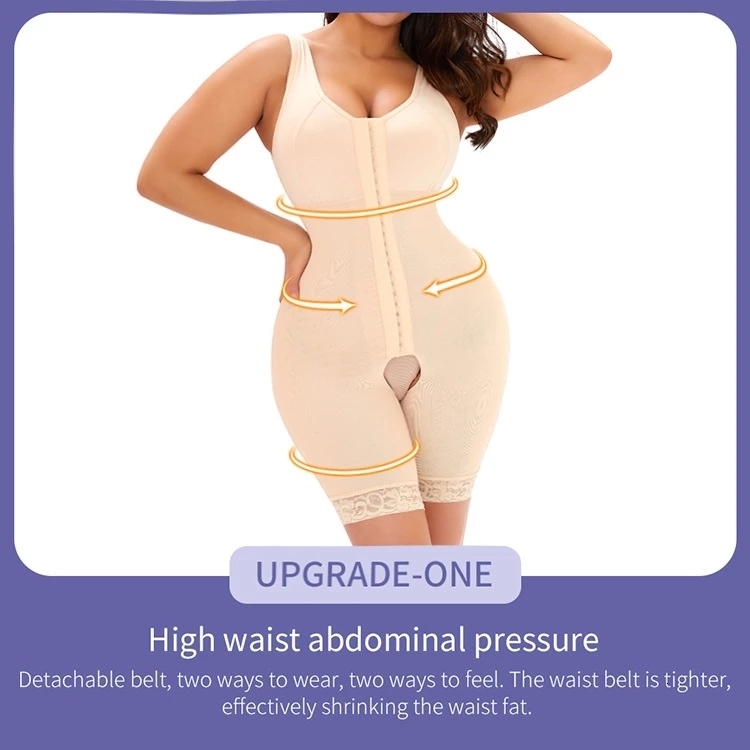 Women's Shapers Women's Fajas Colombian girl model with 3 breasts bra shape lace weight loss shorts tight corset family wearing waist traine