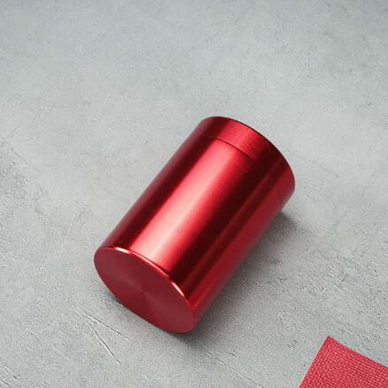 100Pcs/Lot Solid Color Airtight Smell Proof Container Aluminum Alloy Herb Stash Metal Sealed Can Tea Jar Storage Boxes
