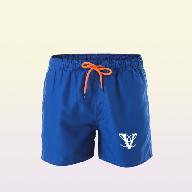 Beach pants fashion new Khmer shorts solid color printing men039s summer wind beach swimming shorts men039s high quality box