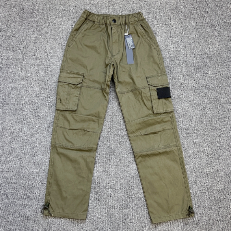 Men's Pants Top Quality Designers Trousers Badge Patches Letters Men Women Zipper Track Pant Cotton Casual Cargo Pants Streetwear Bib Overall Sport Homme Clothing