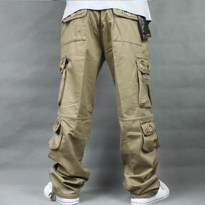 Men's Pants Autumn Winter Wool Thickened Top Hip Hop Men's Pants Men's Loose Casual Pants 230407
