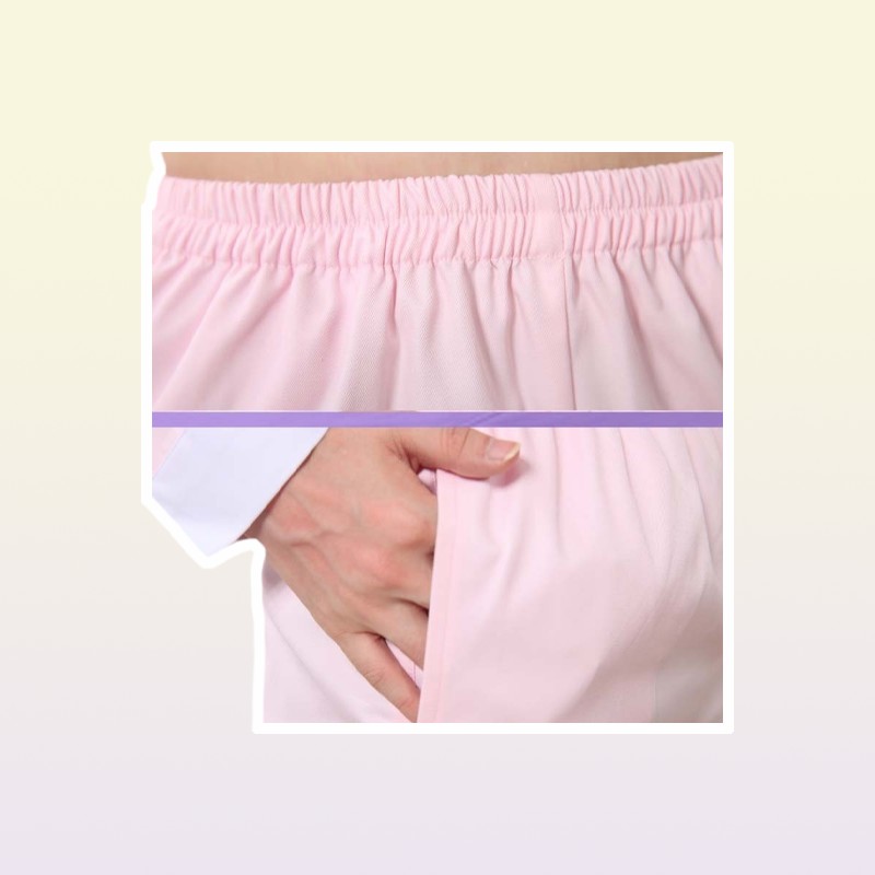 Women Nursing spa beauty salon uniform design nursing scrub long sleeve work uniform health care seven colors Elastic pants7564052