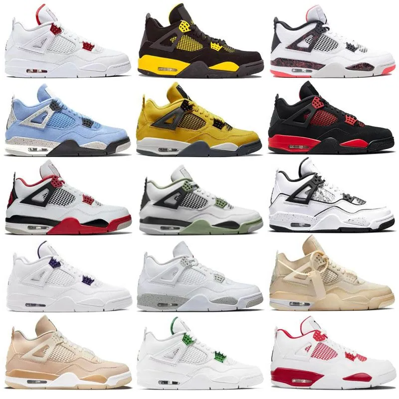 4s Basketball Shoes Men Women Jumpman 4 Black Cat Red Thunder Infrared Bred University Blue Cool Grey Mens Trainers Sport Sneakers, 50
4s Basketball Shoes Men Women Jumpman 4 Black Cat Red Thunder Infrared Bred University Blue Cool Grey Mens Trainers Sport Sneakers, 50