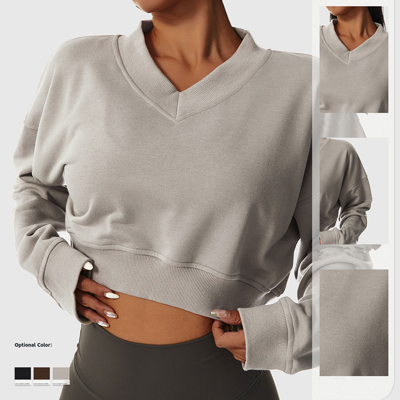 LL Women's Yoga Long Sleeve Shirt Crop Top Solid Color Loose Sports Fitness V Neck Jogging Sportswear Breathable 3 Colors, Black
LL Women's Yoga Long Sleeve Shirt Crop Top Solid Color Loose Sports Fitness V Neck Jogging Sportswear Breathable 3 Colors, Black