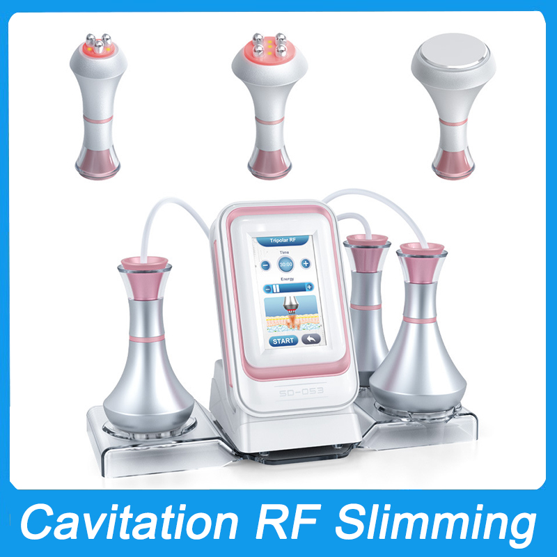 Portable Home Use 3in1 Slimming Machine 80K Cavitation RF Body Shaping Skin Tightening Face Lifting Ultrasonic Radio Frequency Cavi System Fat Loss We