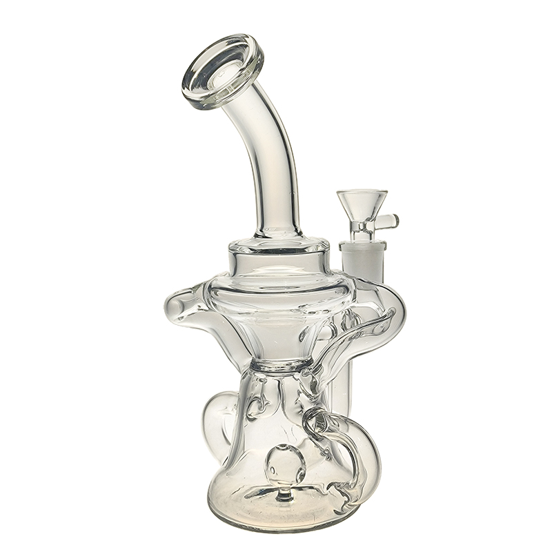 Glass Hookah Recycler Rig/Bubbler for smoking bong 8.5inch Height ---BU065 
Glass Hookah Recycler Rig/Bubbler for smoking bong 8.5inch Height ---BU065