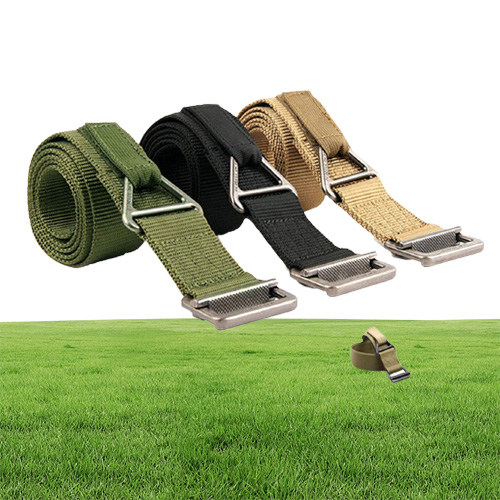High Density Nylon Multifunction Waist Belt Emergency Bundling Strap With Full Metal Buckle For Camping Climbing Hiking Rescue