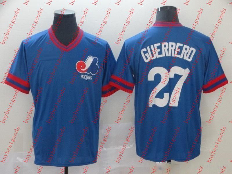 Baseball Jersey Montreal Expos 30 Tim Raines 27 Vladimir Guerrero Custom Pete Rose Pedro Martinez Gary Carter Andre Dawson Stephen Strasburg Jerseys S