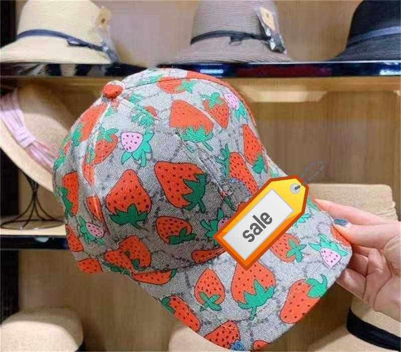88High quality strawberry baseball caps man's cotton cactus classic letter Ball caps summer women sun hats outdoor adjustable Snapback Cap g