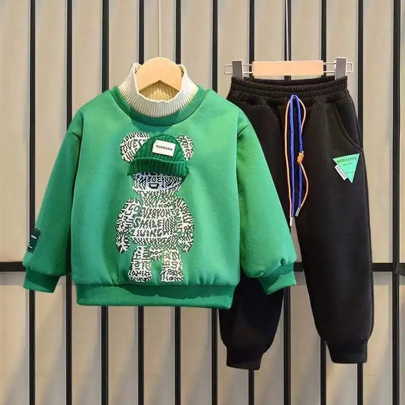 Clothing Sets Boys spring fall Clothing Children top Pants Set 2 pieces Set Kids Baby Boys Clothes 6 7 8 9 10 11 12 14 Years 231108