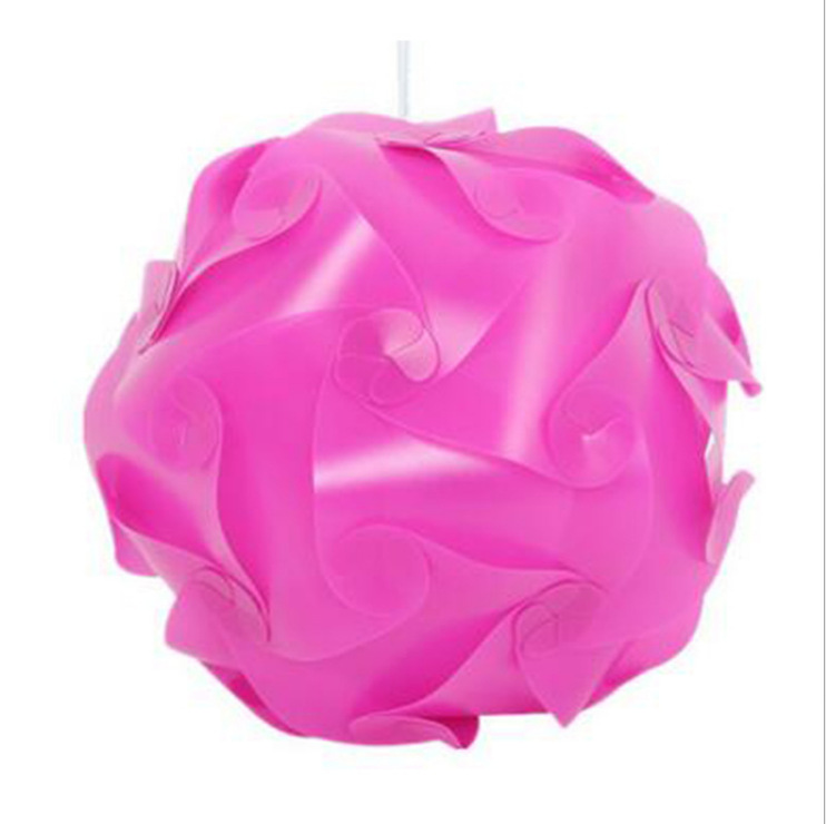 300pcs=10set Party Favors DIY Modern Pendants Ball Novel IQ Lamp 25CM/30CM/40CM Jigsaw Puzzle Colorful Pendant Lights C01