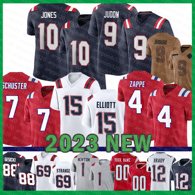 Mac Jones Football Jerseys New Englandes Patriot Cole Strange Matt Judon JuJu Smith-Schuster Ezekiel Elliott Bailey Zappe Mike Gesicki Julian Edelman Tom Brady
