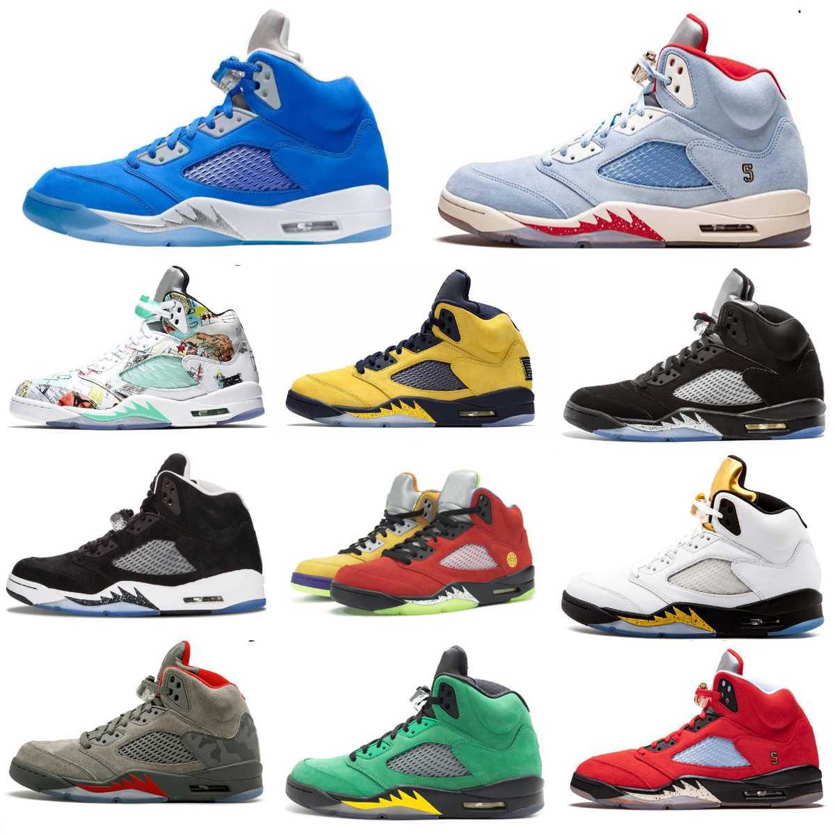 Sandal Basketball Shoes Men 5s Jumpman 5 Retro Green Bean Dark Concord Racer Blue Raging Bull Red Suede Jade Horizon Sail What The Easter Mens Trainers Sport Sneakers 1, Ask the seller about some sizes
Sandal Basketball Shoes Men 5s Jumpman 5 Retro Green Bean Dark Concord Racer Blue Raging Bull Red Suede Jade Horizon Sail What The Easter Mens Trainers Sport Sneakers 1, Ask the seller about some sizes
