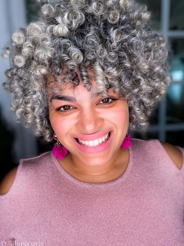 Shake and go silver curls silver grey ponytail kinky curly human hair extension women gray pony tail hairpiece horsetail drawstring clips short salt&p