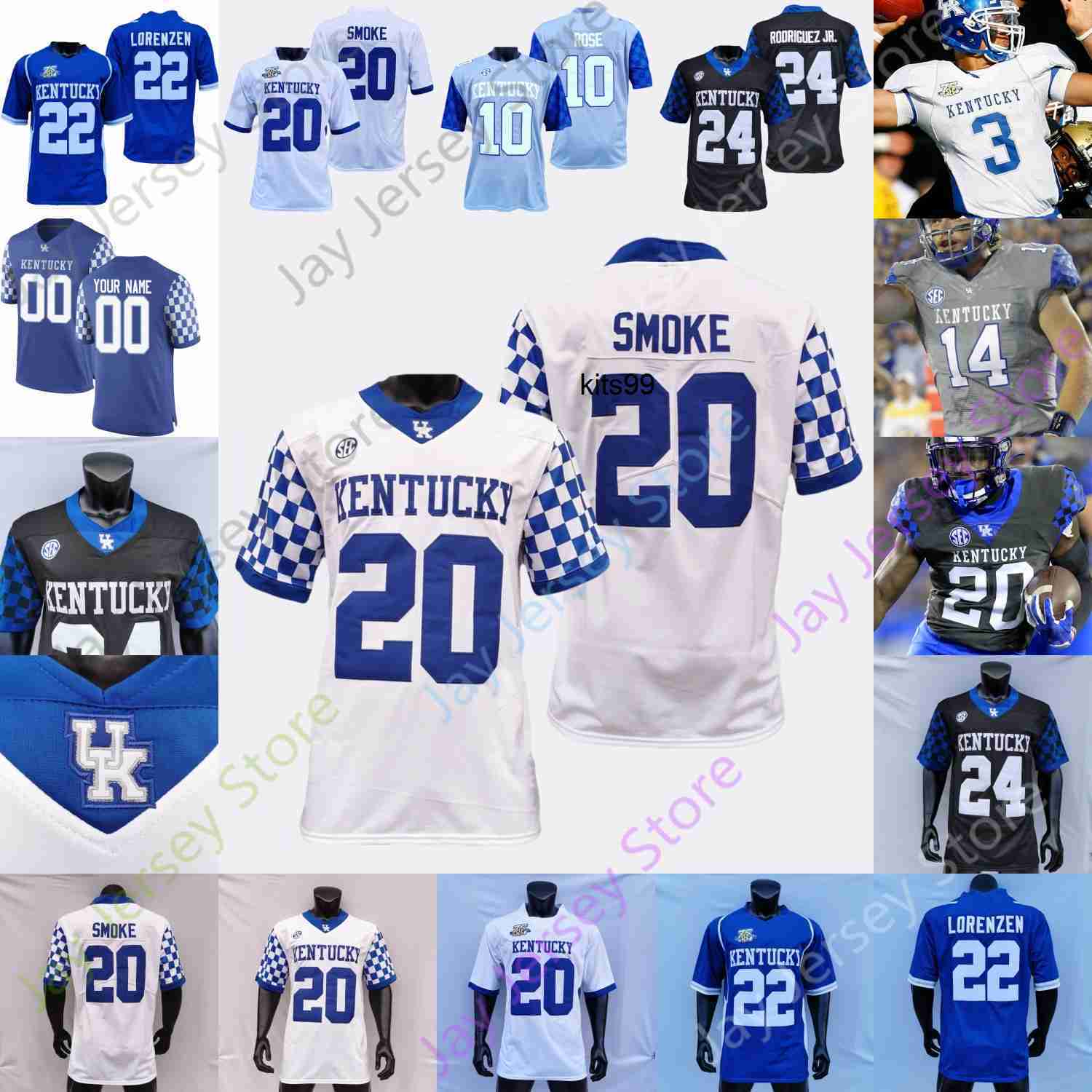 Kentucky Wildcats Football Jersey NCAA College Randall Cobb Josh Ali Beau Allen Rodriguez Jr. Michael Drennen II Robinson Benjamin Snell, Men 3
Kentucky Wildcats Football Jersey NCAA College Randall Cobb Josh Ali Beau Allen Rodriguez Jr. Michael Drennen II Robinson Benjamin Snell, Men 3