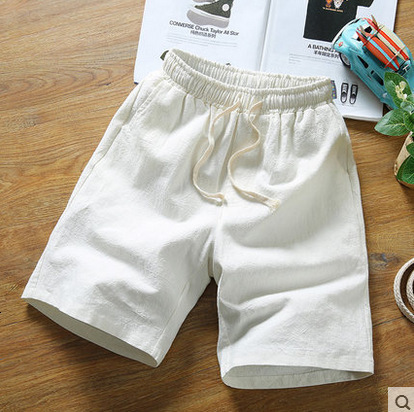 Men's Shorts linen shorts men's high summer Plus size 6XL 7XL 8XL 9XL 10XL elastic waist casual linen Bermuda men's beach linen clothin