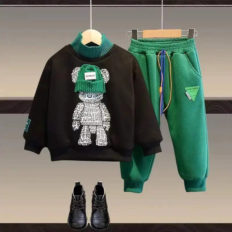 Clothing Sets Boys spring fall Clothing Children top Pants Set 2 pieces Set Kids Baby Boys Clothes 6 7 8 9 10 11 12 14 Years 231108