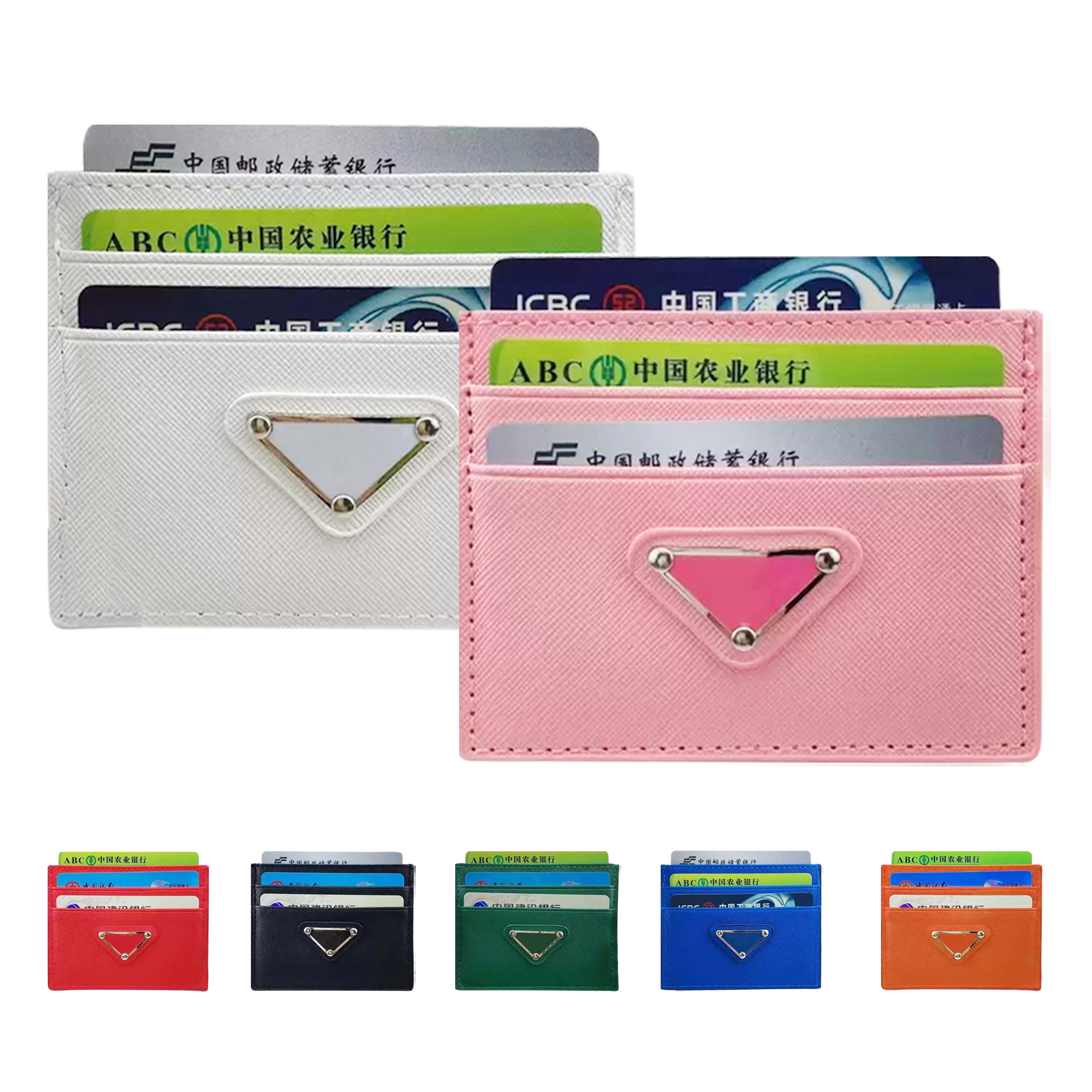 Triangle prad Genuine Leather coin purse card holder banknote wallets Womens Luxury clutch bag handbag Classic card holders mens Designer bags pochettes key pouch, White
Triangle prad Genuine Leather coin purse card holder banknote wallets Womens Luxury clutch bag handbag Classic card holders mens Designer bags pochettes key pouch, White