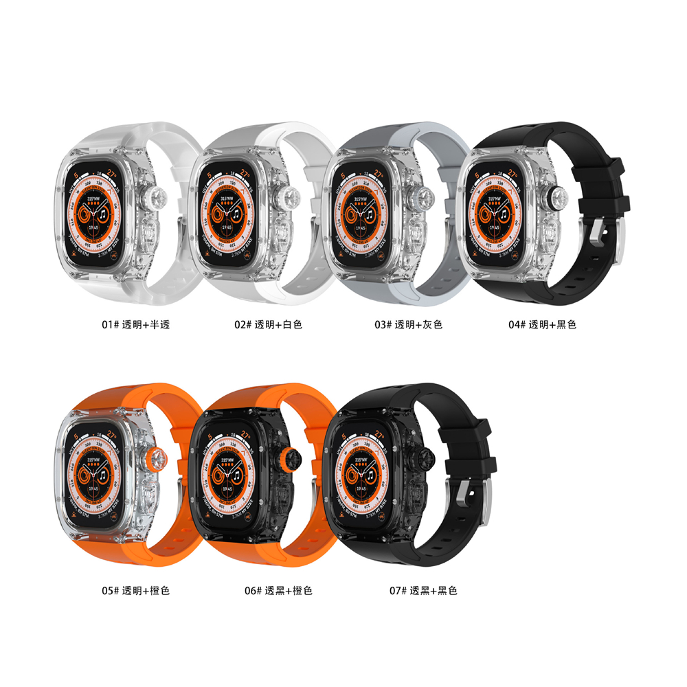 Luxury Premium Clear Transparent AP Frame Cases Mod Kit Straps Silicone Protective Case Band Strap Cover For Apple Watch Ultra 49mm
Luxury Premium Clear Transparent AP Frame Cases Mod Kit Straps Silicone Protective Case Band Strap Cover For Apple Watch Ultra 49mm