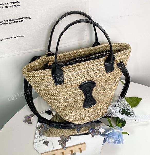2023 Summer Bag High-quality Luxury Designer Bag Women's Fashion Woven Vegetable Basket Handbag Large Capacity Crossbody Bag Shoulder Bag G23, Black6
2023 Summer Bag High-quality Luxury Designer Bag Women's Fashion Woven Vegetable Basket Handbag Large Capacity Crossbody Bag Shoulder Bag G23, Black6
